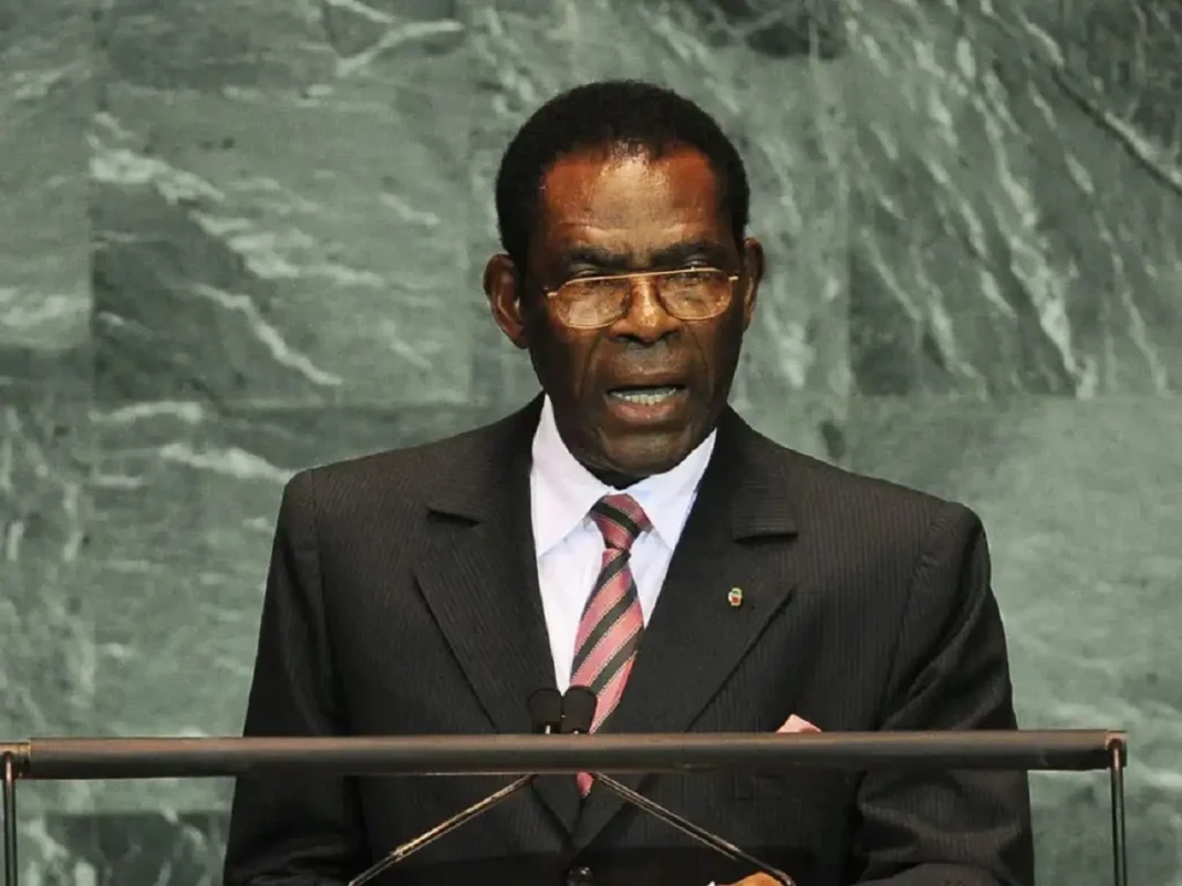 Le prÃ©sident Equato-guinÃ©en, Obiang Nguema